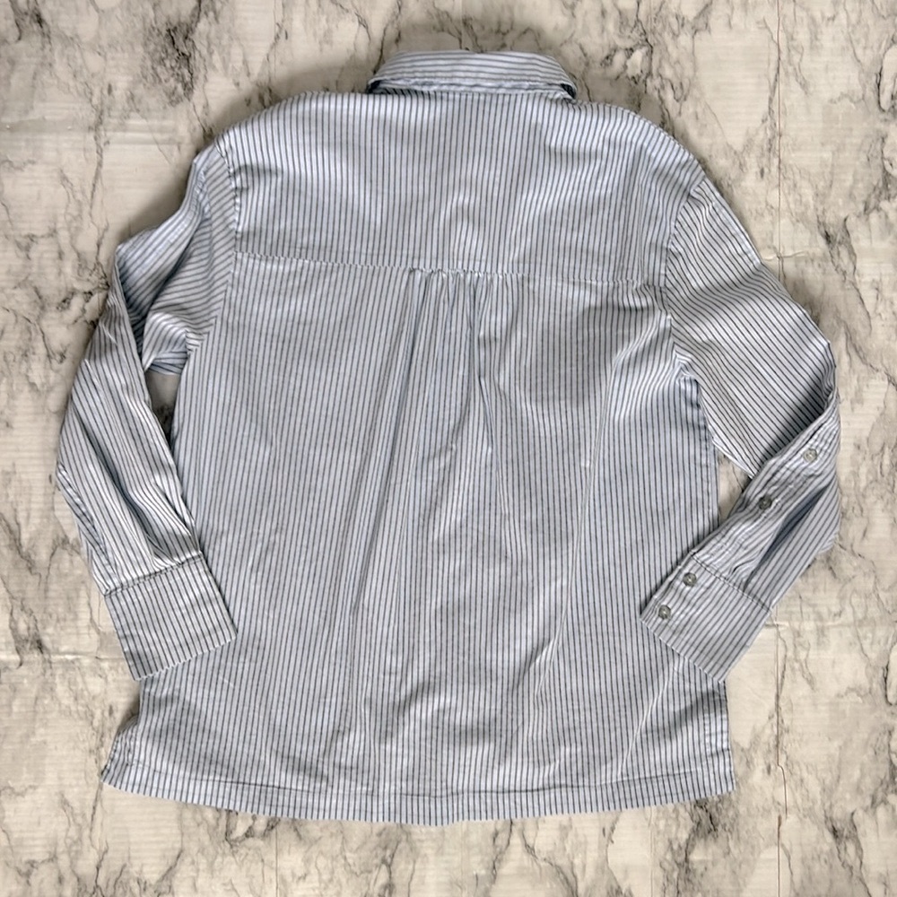 ba&sh | women’s size medium (2) baby blue button up dress shirt “The Lady Shirt” - Picture 9 of 11